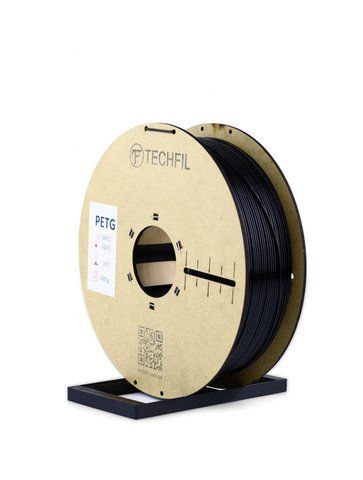 PETG філамент Чорний 074 Techfil 1.75 мм 1.0 кг PETG074-1000-BLACK фото