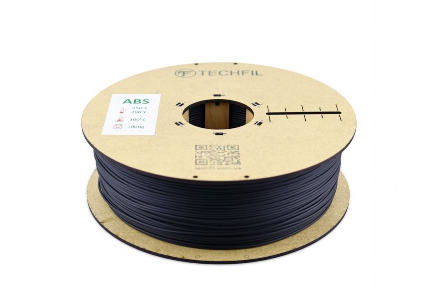 ABS філамент Чорний 171 Techfil 1.75 мм 1.0 кг ABS171-1000-BLACK фото