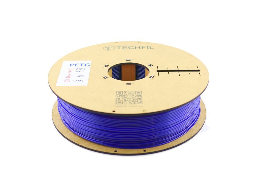 PETG филамент Синий 074 Techfil 1.75 мм 1 кг PETG074-1000-BLUE фото